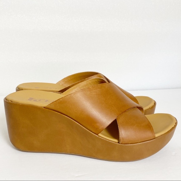 korks madera platform wedge